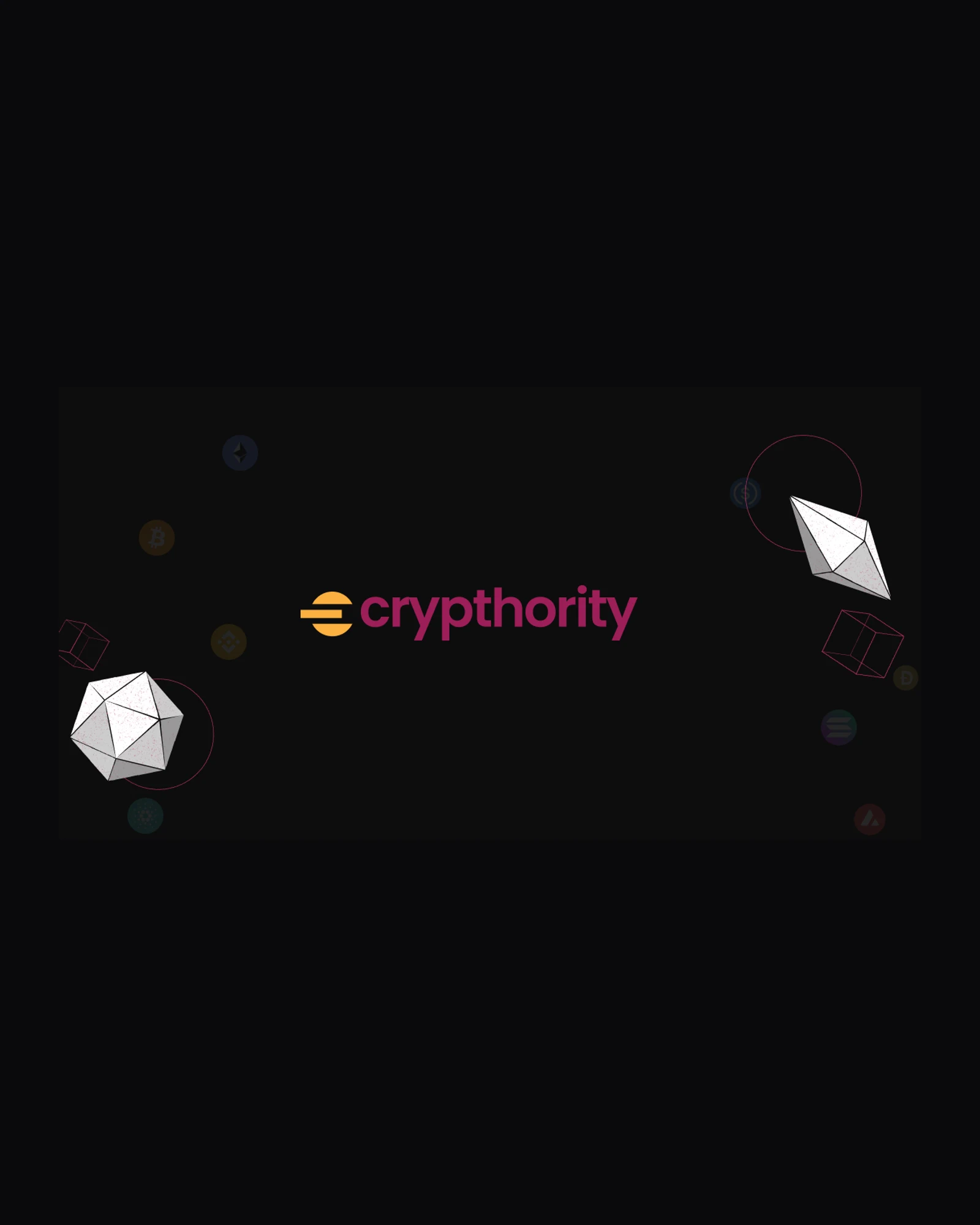 Crypthority brand artwork for its crypto and blockchain course